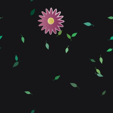 Çiçeksiz arka plan, vektör illüstrasyonu