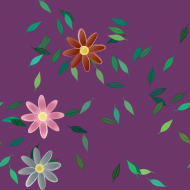 Çiçeksiz arka plan, vektör illüstrasyonu