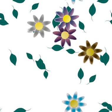 Çiçeksiz arka plan, vektör illüstrasyonu