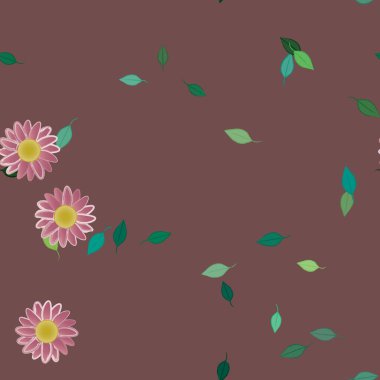 Çiçeksiz arka plan, vektör illüstrasyonu