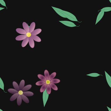 Çiçeksiz arka plan, vektör illüstrasyonu