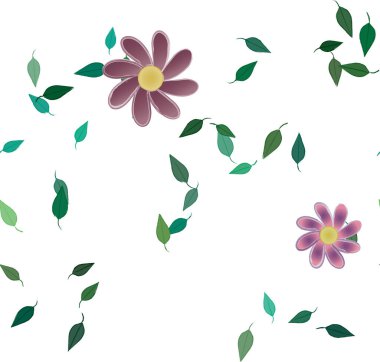 Çiçeksiz arka plan, vektör illüstrasyonu