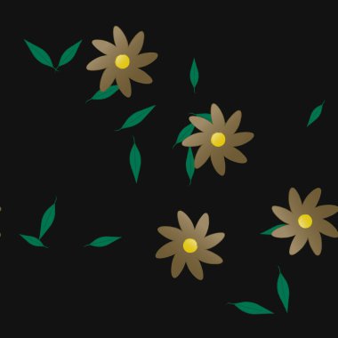 Çiçeksiz arka plan, vektör illüstrasyonu