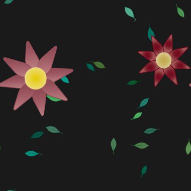 Çiçeksiz arka plan, vektör illüstrasyonu