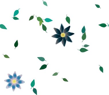 Çiçeksiz arka plan, vektör illüstrasyonu