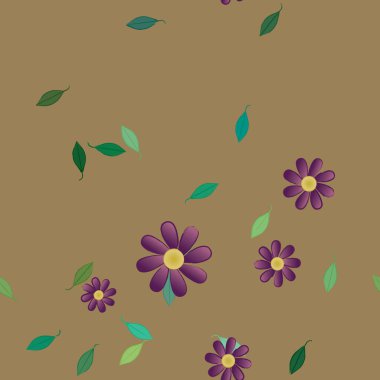 Çiçeksiz arka plan, vektör illüstrasyonu