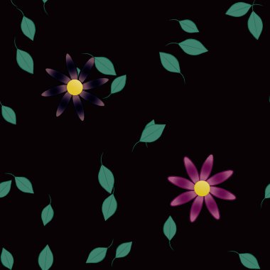 Çiçeksiz arka plan, vektör illüstrasyonu