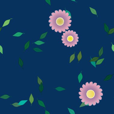 Çiçeksiz arka plan, vektör illüstrasyonu