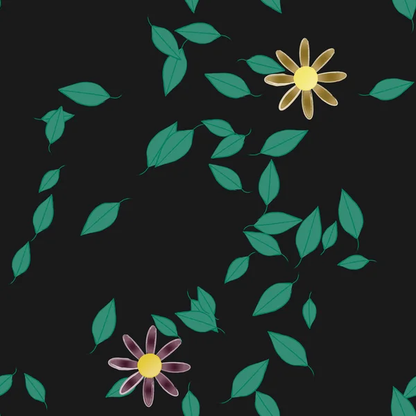 Hermoso Fondo Sin Costura Floral Ilustración Vectores — Archivo Imágenes Vectoriales