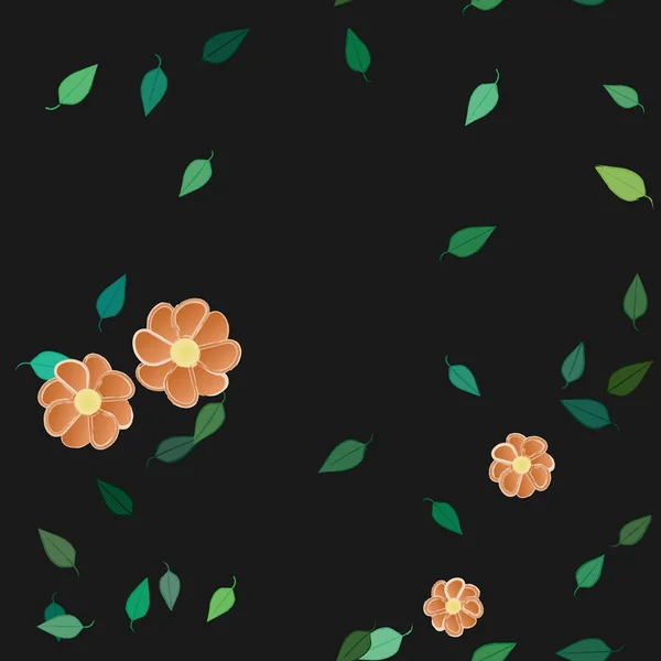 Hermoso Fondo Sin Costura Floral Ilustración Vectores — Vector de stock