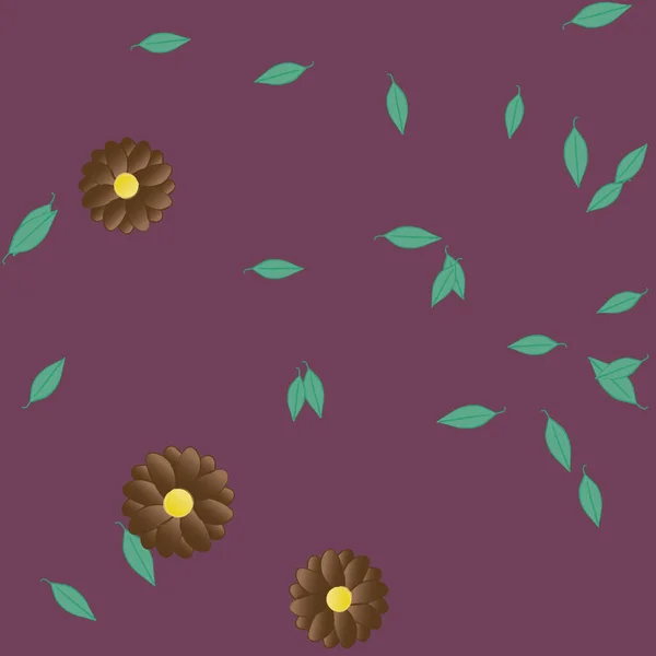 Krásné Květinové Bezešvé Pozadí Vektorové Ilustrace — Stockový vektor