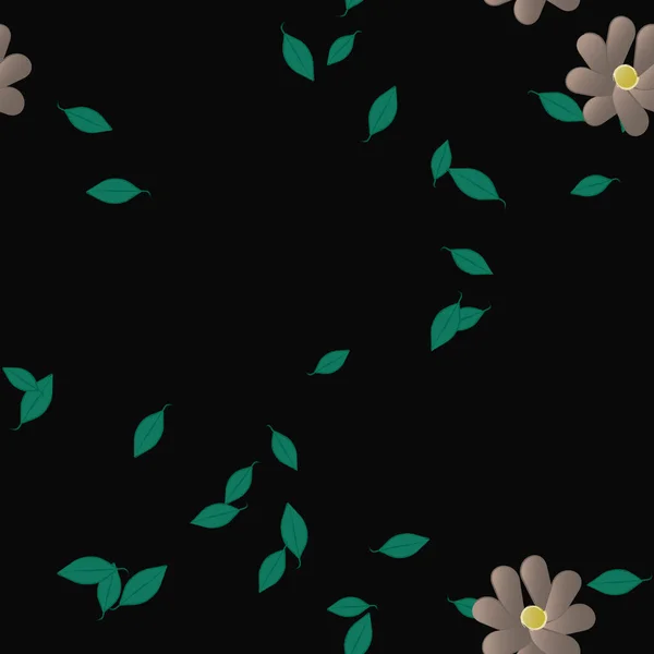 Beau Fond Floral Sans Couture Illustration Vectorielle — Image vectorielle