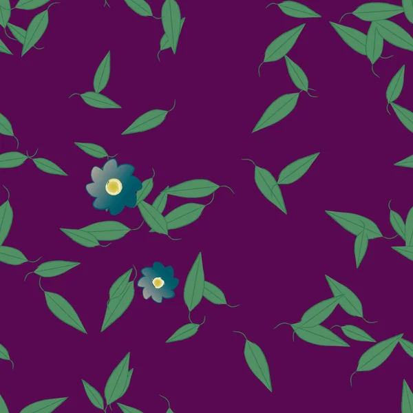 Hermoso Fondo Sin Costura Floral Ilustración Vectores — Vector de stock