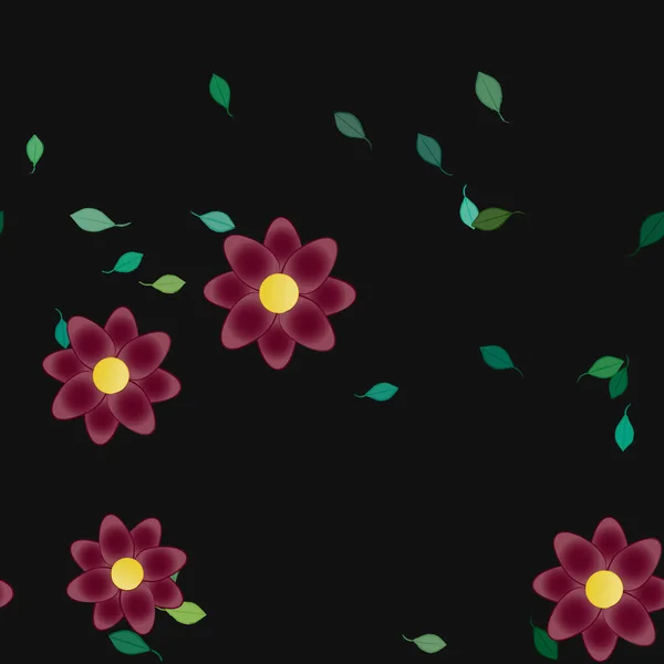 Όμορφη Floral Απρόσκοπτη Φόντο Διανυσματική Απεικόνιση — Διανυσματικό Αρχείο