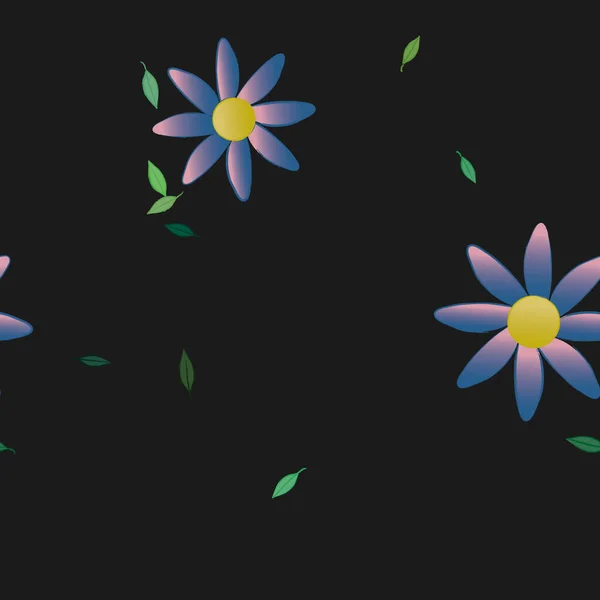 Hermoso Fondo Sin Costura Floral Ilustración Vectores — Vector de stock