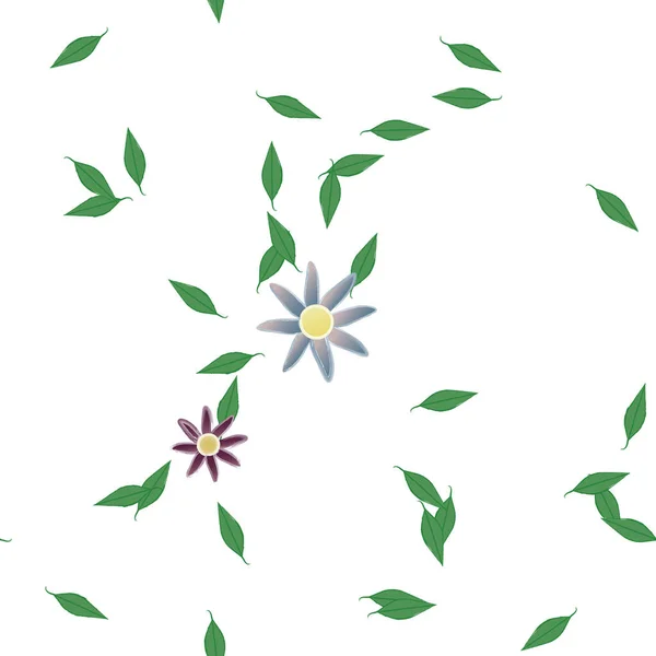 Fundo Sem Costura Floral Bonito Ilustração Vetorial — Vetor de Stock