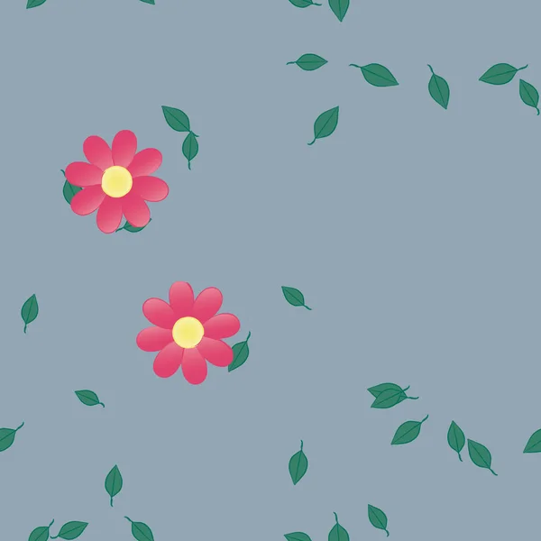 Beau Fond Floral Sans Couture Illustration Vectorielle — Image vectorielle