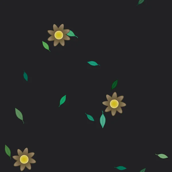 Beau Fond Floral Sans Couture Illustration Vectorielle — Image vectorielle