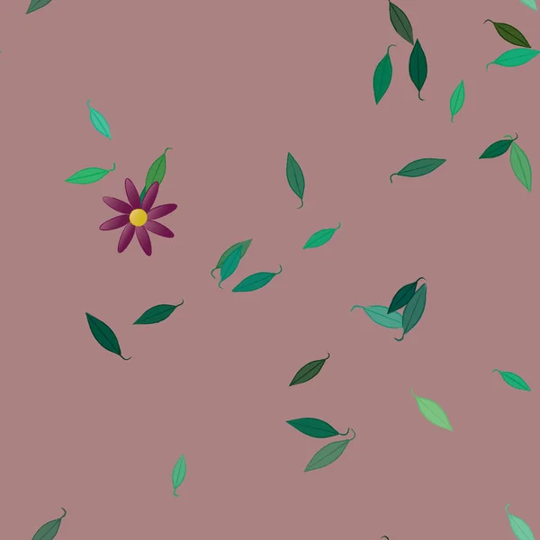 Hermoso Fondo Sin Costura Floral Ilustración Vectores — Vector de stock