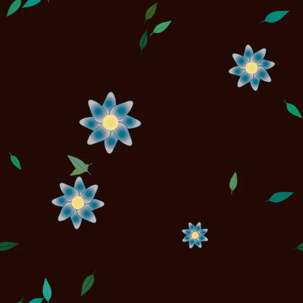 Hermoso Fondo Sin Costura Floral Ilustración Vectores — Vector de stock