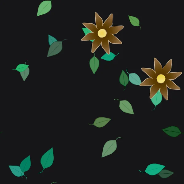 Hermoso Fondo Sin Costura Floral Ilustración Vectores — Vector de stock