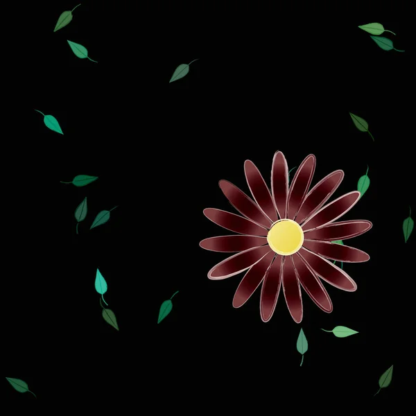 일러스트 아름다운 꽃없는 — 스톡 벡터