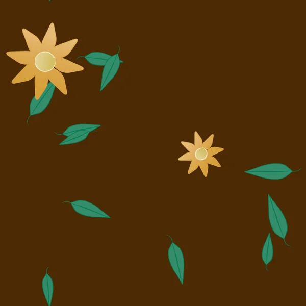 Mooie Bloemen Naadloze Achtergrond Vector Illustratie — Stockvector