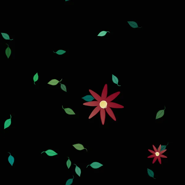 Hermoso Fondo Sin Costura Floral Ilustración Vectores — Vector de stock