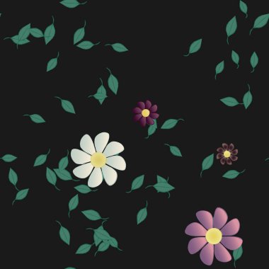 Çiçeksiz arka plan, vektör illüstrasyonu