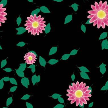 Çiçeksiz arka plan, vektör illüstrasyonu