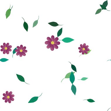 Çiçeksiz arka plan, vektör illüstrasyonu