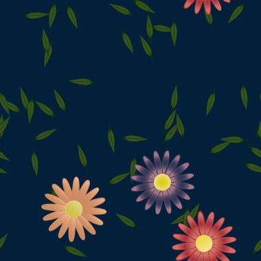 Çiçeksiz arka plan, vektör illüstrasyonu