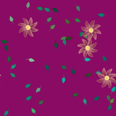 Çiçeksiz arka plan, vektör illüstrasyonu