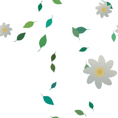 Çiçeksiz arka plan, vektör illüstrasyonu