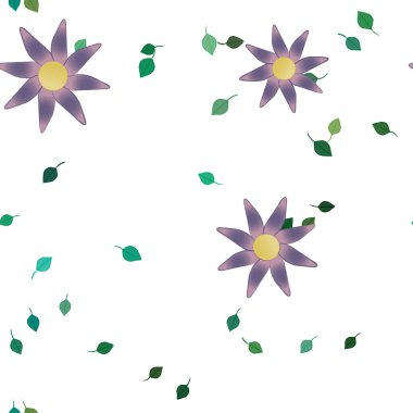 Çiçeksiz arka plan, vektör illüstrasyonu