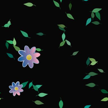 Çiçeksiz arka plan, vektör illüstrasyonu