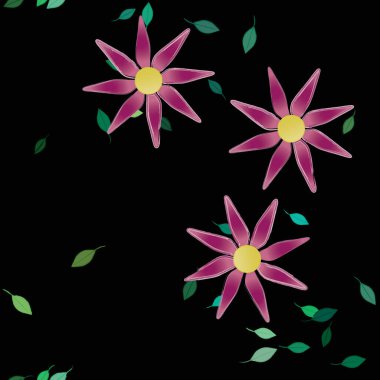 Çiçeksiz arka plan, vektör illüstrasyonu