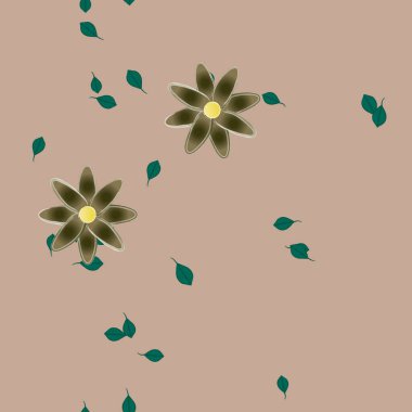 Çiçeksiz arka plan, vektör illüstrasyonu