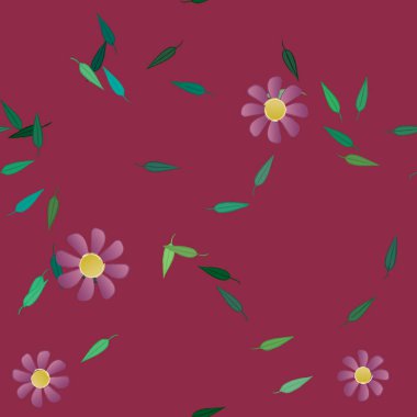 Çiçeksiz arka plan, vektör illüstrasyonu