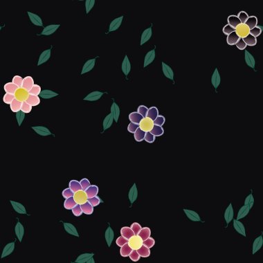 Çiçeksiz arka plan, vektör illüstrasyonu