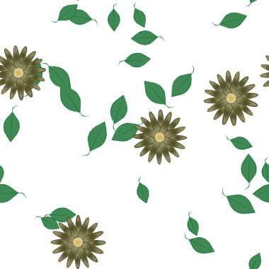 Çiçeksiz arka plan, vektör illüstrasyonu