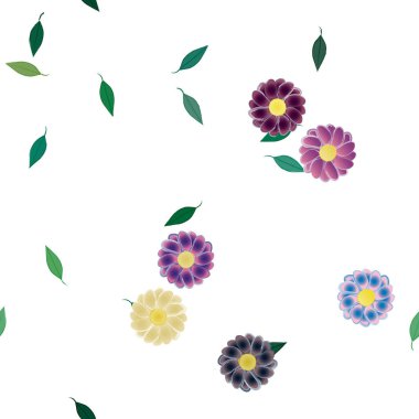 Çiçeksiz arka plan, vektör illüstrasyonu