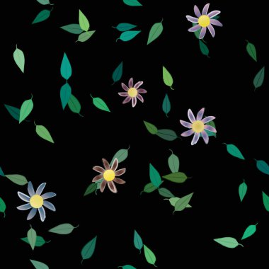 Çiçeksiz arka plan, vektör illüstrasyonu