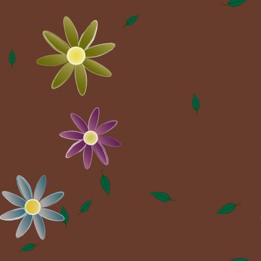 Çiçeksiz arka plan, vektör illüstrasyonu