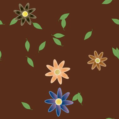 Çiçeksiz arka plan, vektör illüstrasyonu