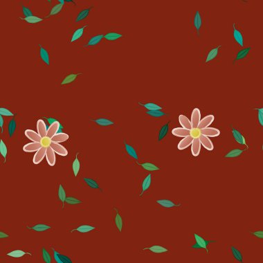 Çiçeksiz arka plan, vektör illüstrasyonu