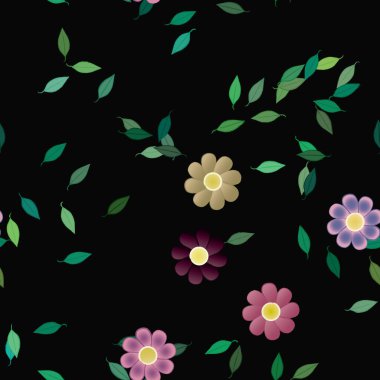 Çiçeksiz arka plan, vektör illüstrasyonu