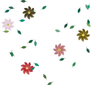 Çiçeksiz arka plan, vektör illüstrasyonu