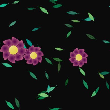 Çiçeksiz arka plan, vektör illüstrasyonu