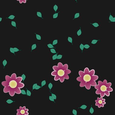 Çiçeksiz arka plan, vektör illüstrasyonu